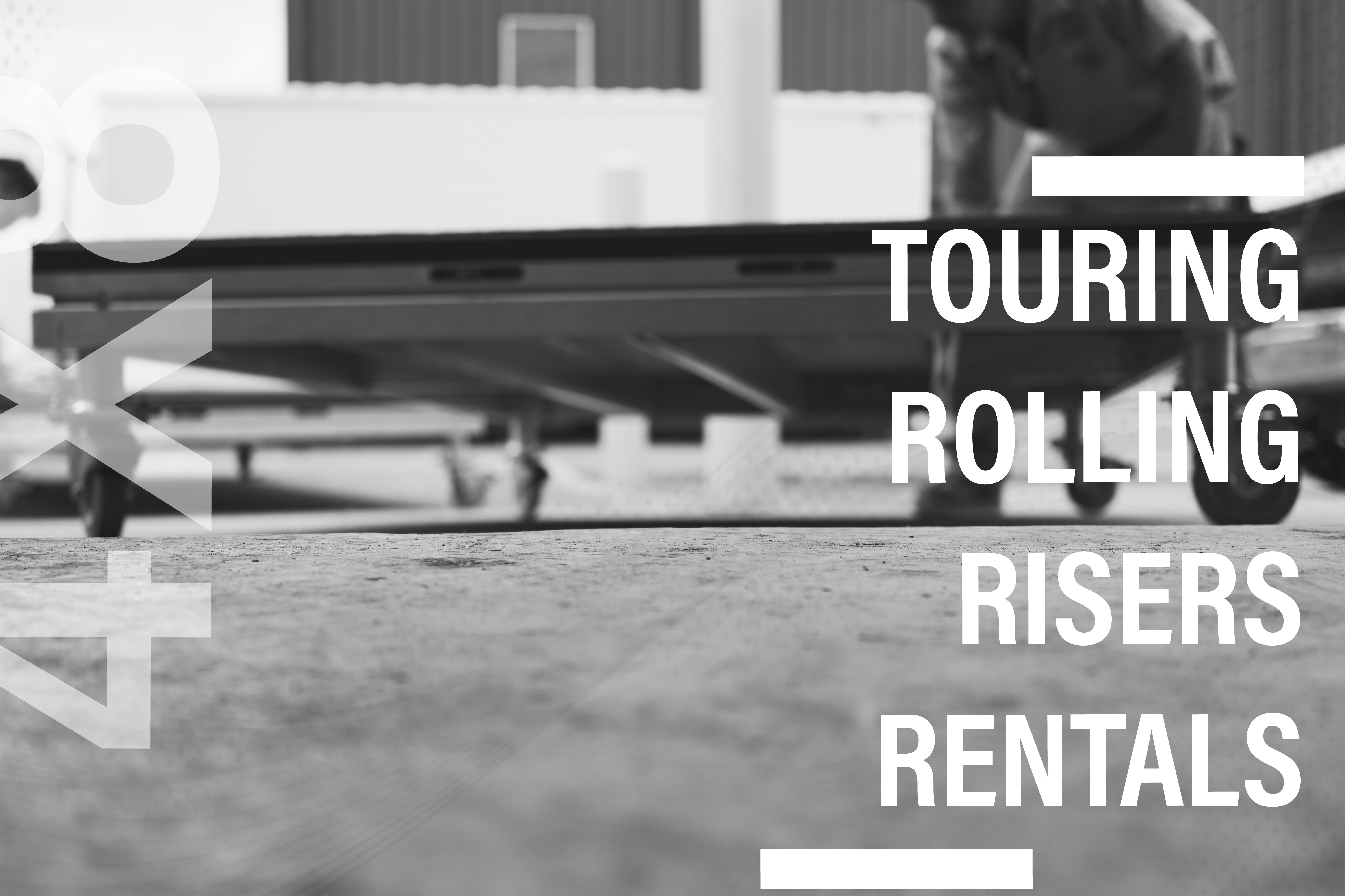 4x8 Touring rolling risers rentals